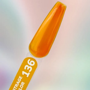 Gel polish YOUARECUTE Color 136 stained glass orange 5 ml